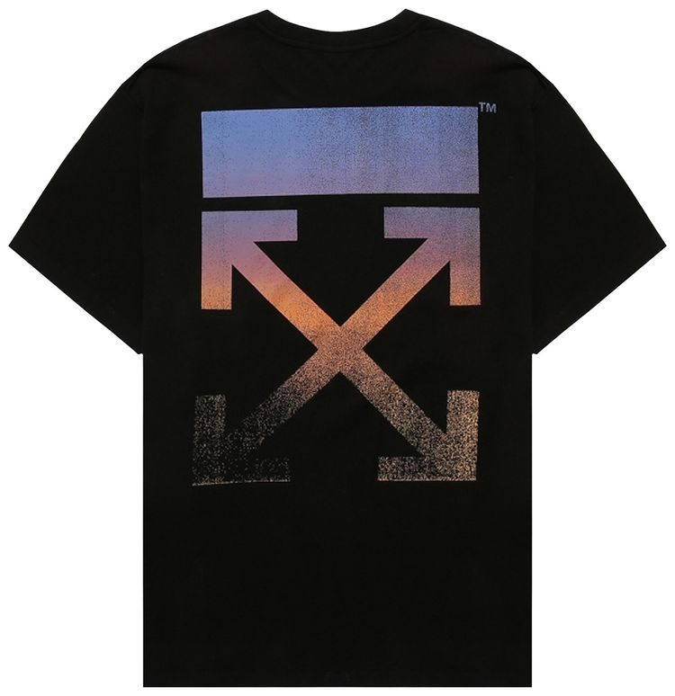 Off White Degrade Arrow Over Tee BlackMulticolor