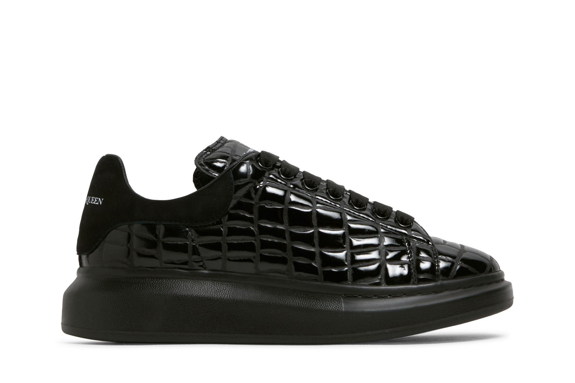 Buy Alexander McQueen Oversized Sneaker Black Crocodile 625173 W4MU1 1000 GOAT SA