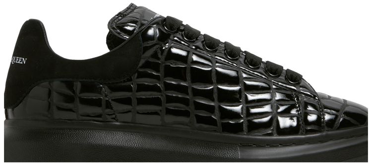 Alexander McQueen Oversized Sneaker Black Crocodile