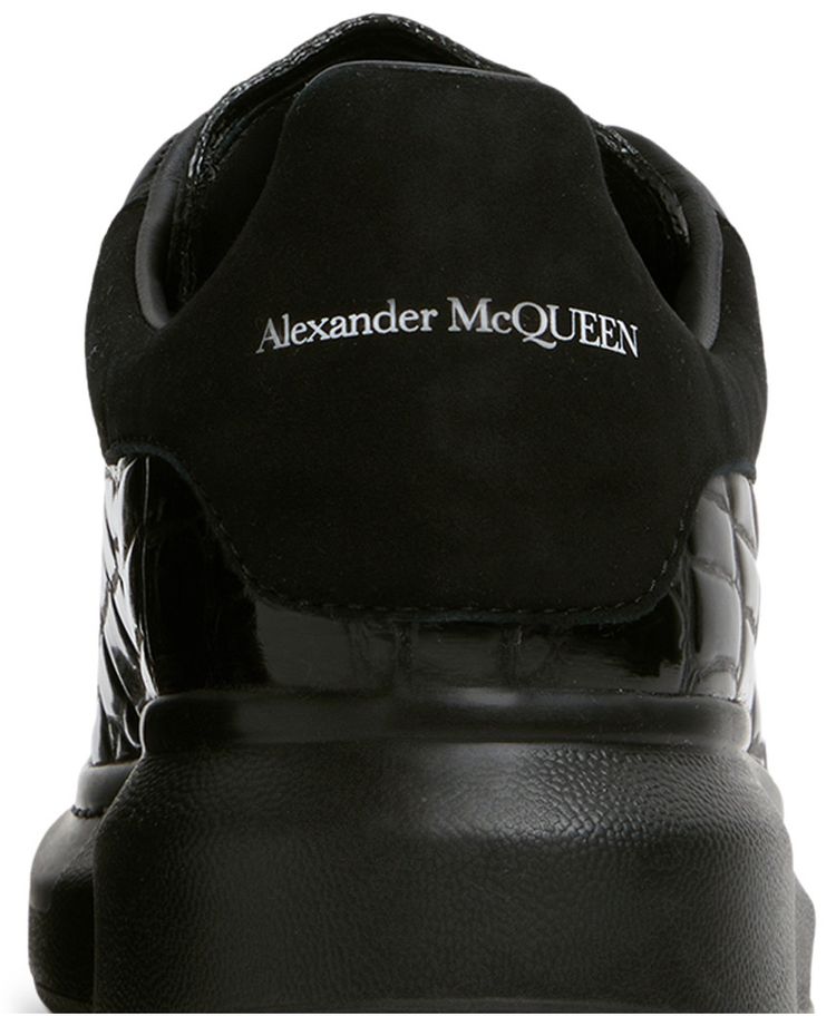 Alexander McQueen Oversized Sneaker Black Crocodile