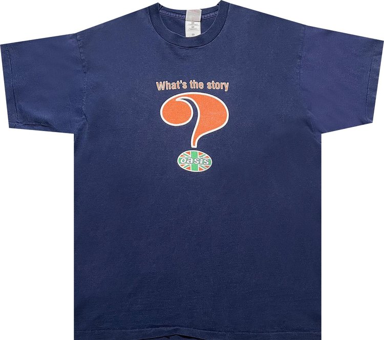 Vintage Oasis What's The Story? Tee 'Navy'
