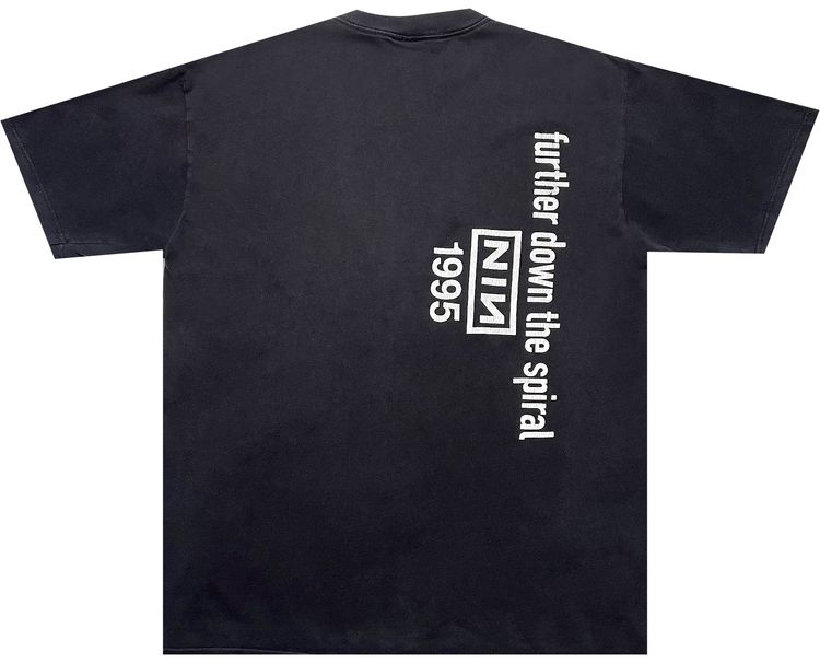 Vintage Nine Inch Nails Further Down The Spiral Tee Black