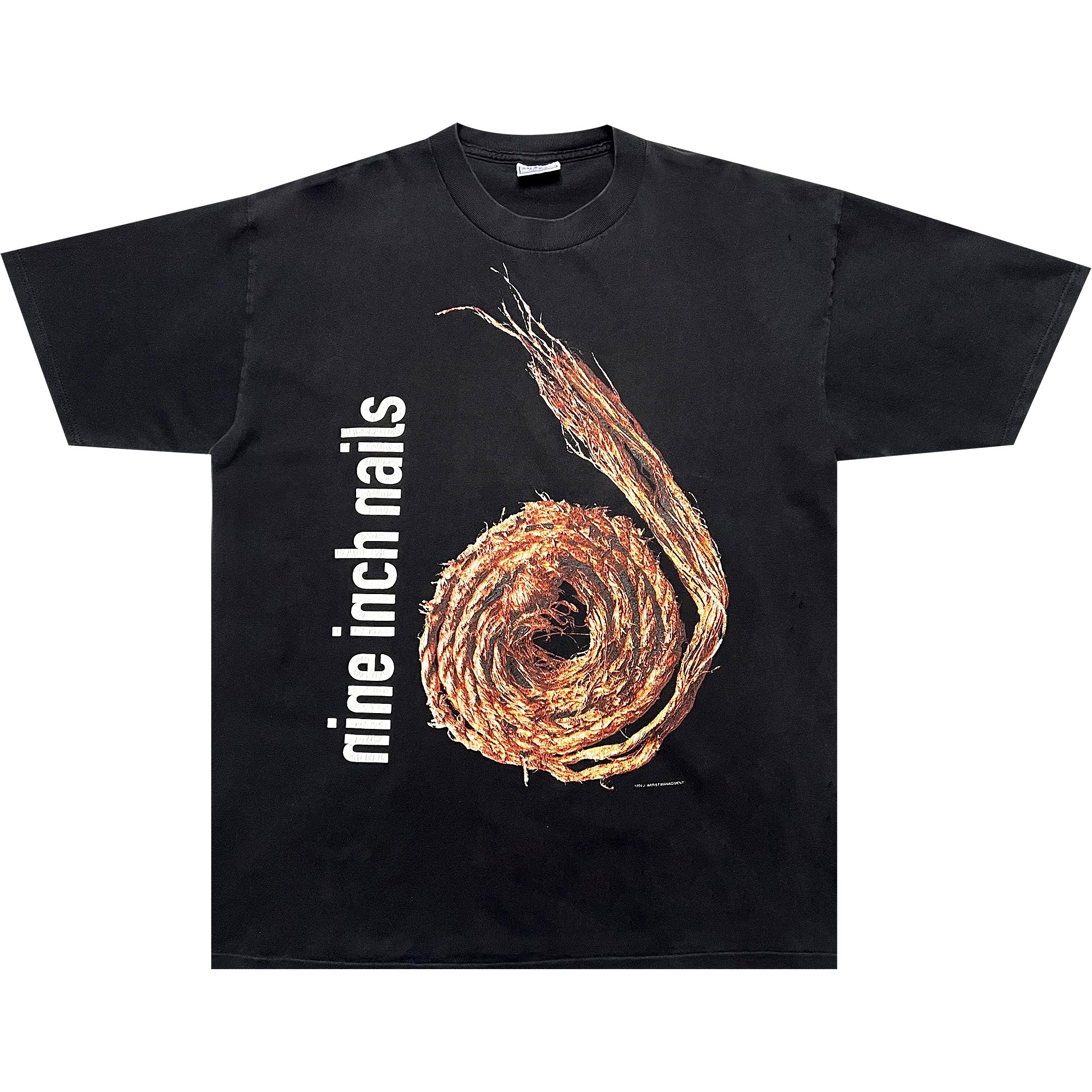 Buy Vintage Nine Inch Nails Further Down The Spiral Tee 'Black