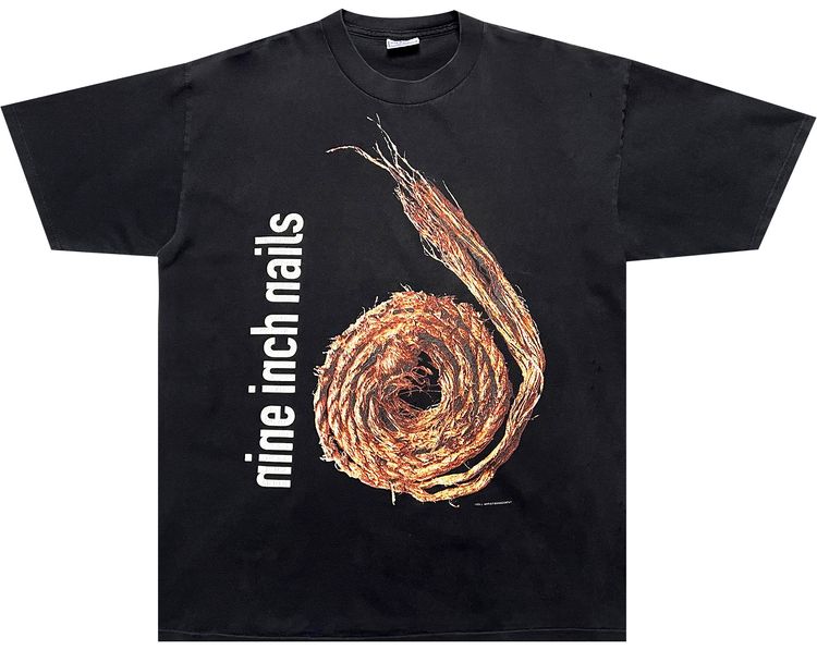 Vintage Nine Inch Nails Further Down The Spiral Tee Black