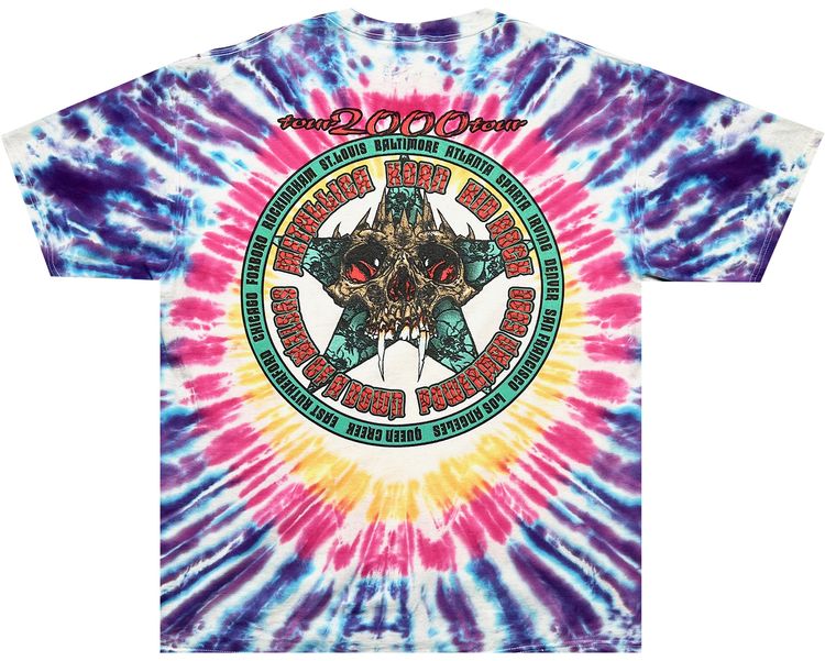 Vintage Metallica Summer Sanitarium Tour Tee Tie Dye