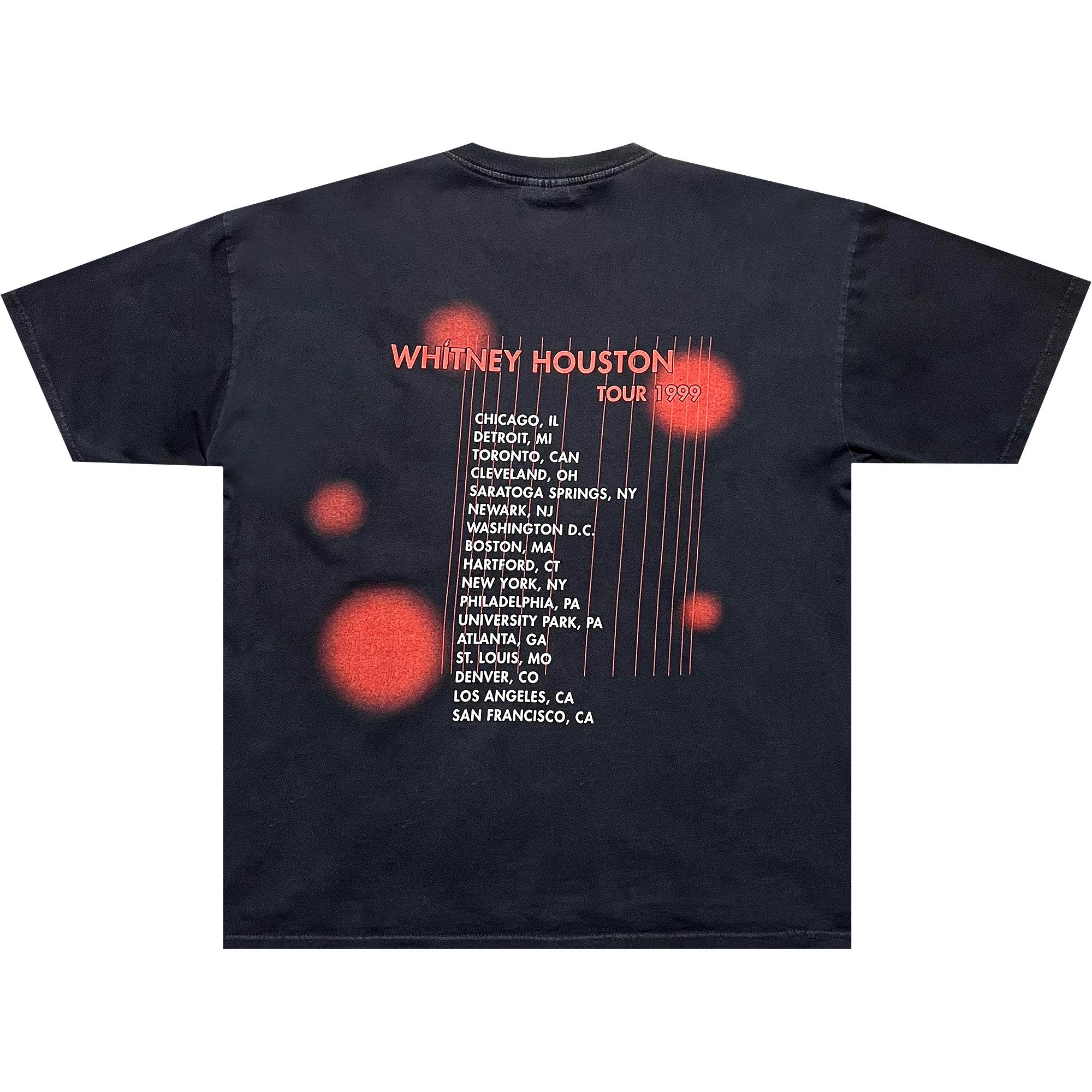 Buy Vintage Whitney Houston My Love Is Your Love Tour Tee 'Faded