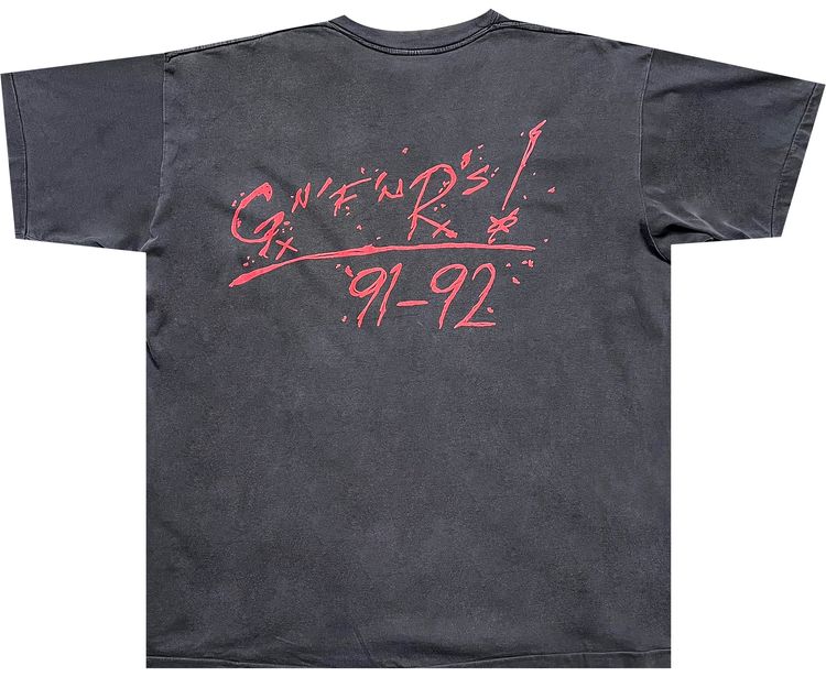 Vintage Guns N Roses G n Fn Rs Tee Faded Black