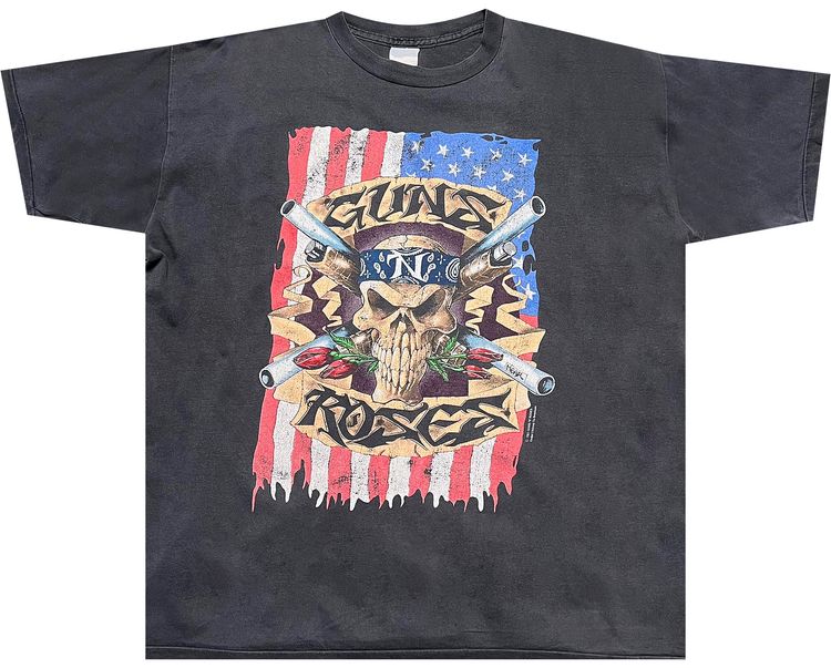 Vintage Guns N Roses G n Fn Rs Tee Faded Black