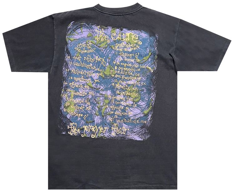 Vintage The Cure The Prayer Tour Tee Black