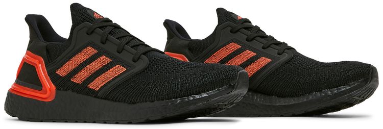 Adidas UltraBoost 20 Black Solar Red