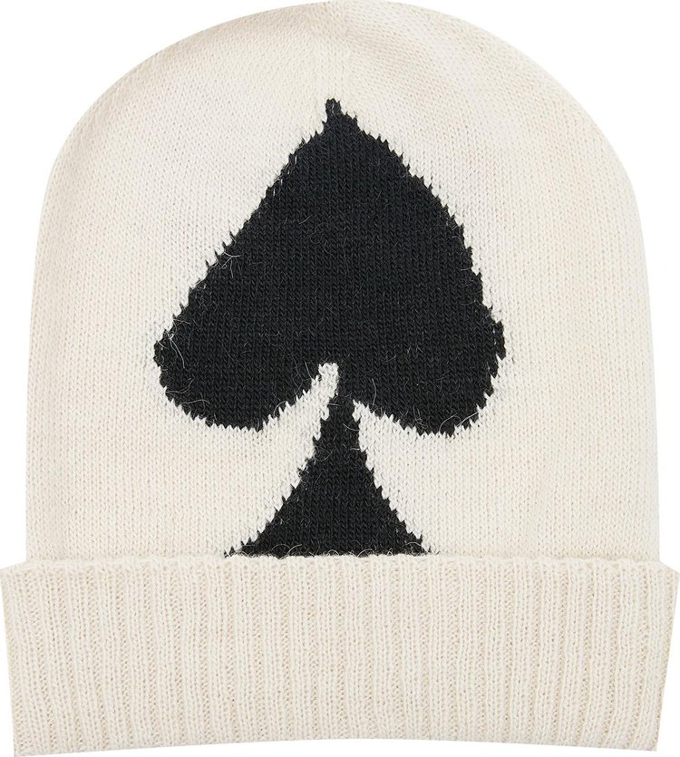 MM6 Maison Margiela Card Beanie 'Off-White/Black/Red'