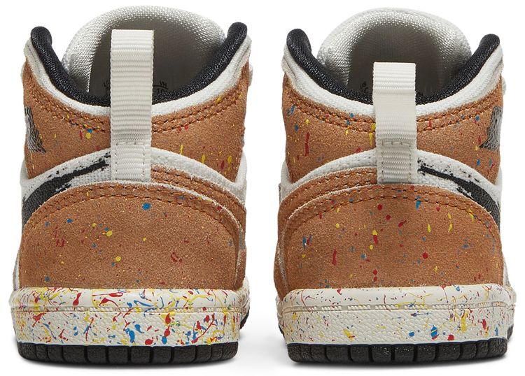Air Jordan 1 Mid SE TD Brushstroke Paint Splatter