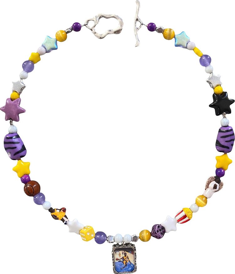 Ian Charms Lakers Necklace 'Purple/Gold'