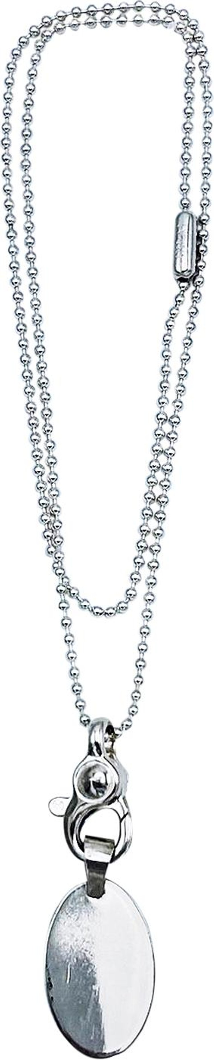 Martine Ali Zen Tag Drop Chain Silver