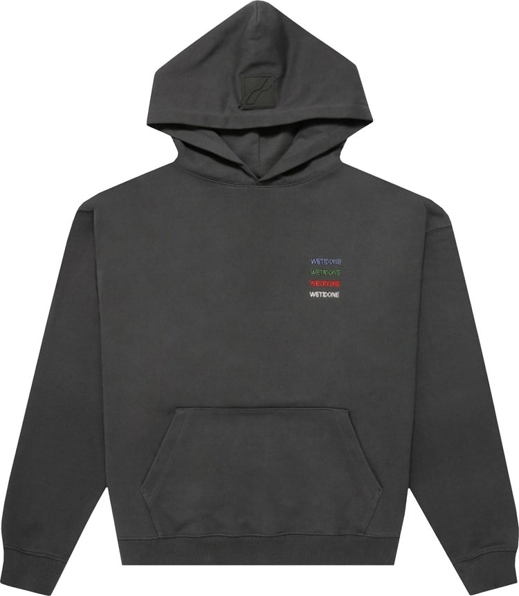 We11done Logo Patched Hoodie Charcoal 'Charcoal'
