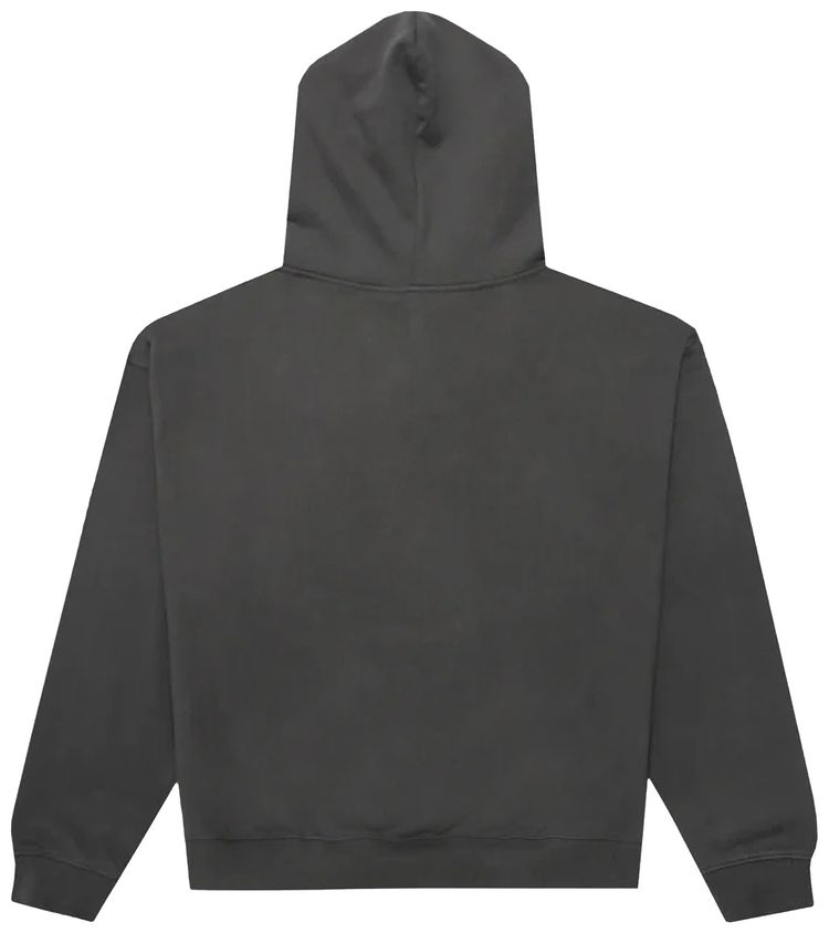 We11done Logo Patched Hoodie Charcoal Charcoal