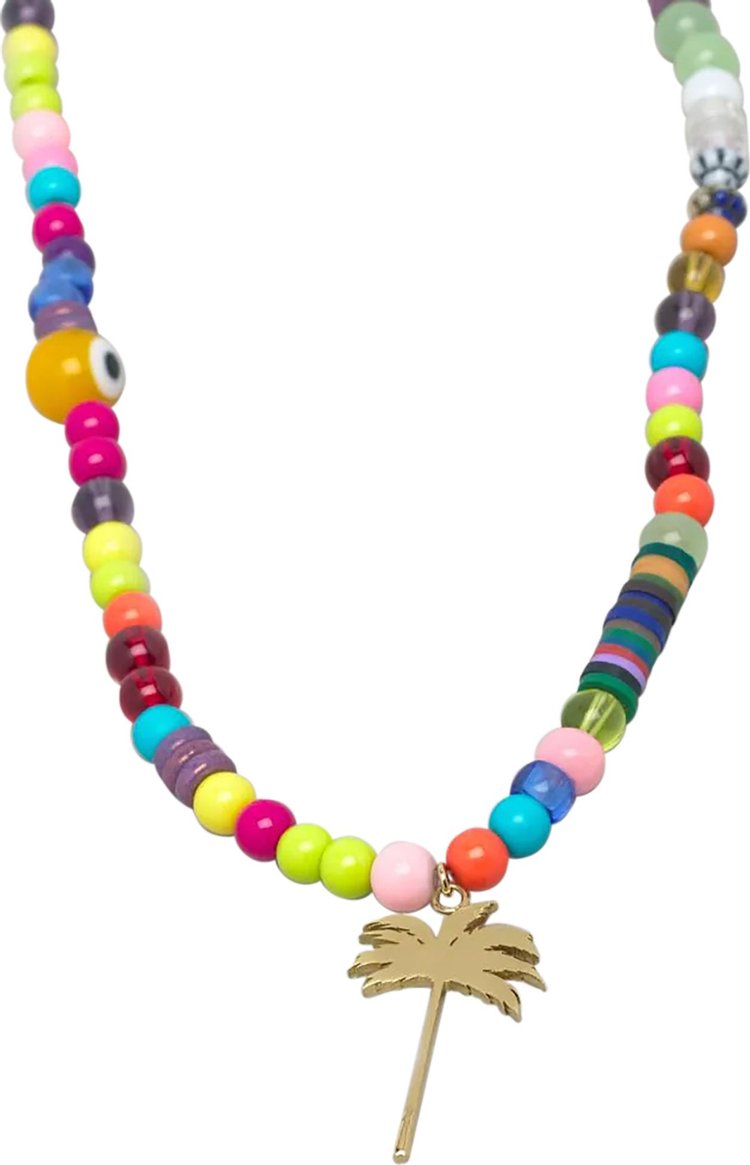 Palm Angels Long Palm Rainbow Necklace MulticolorGold