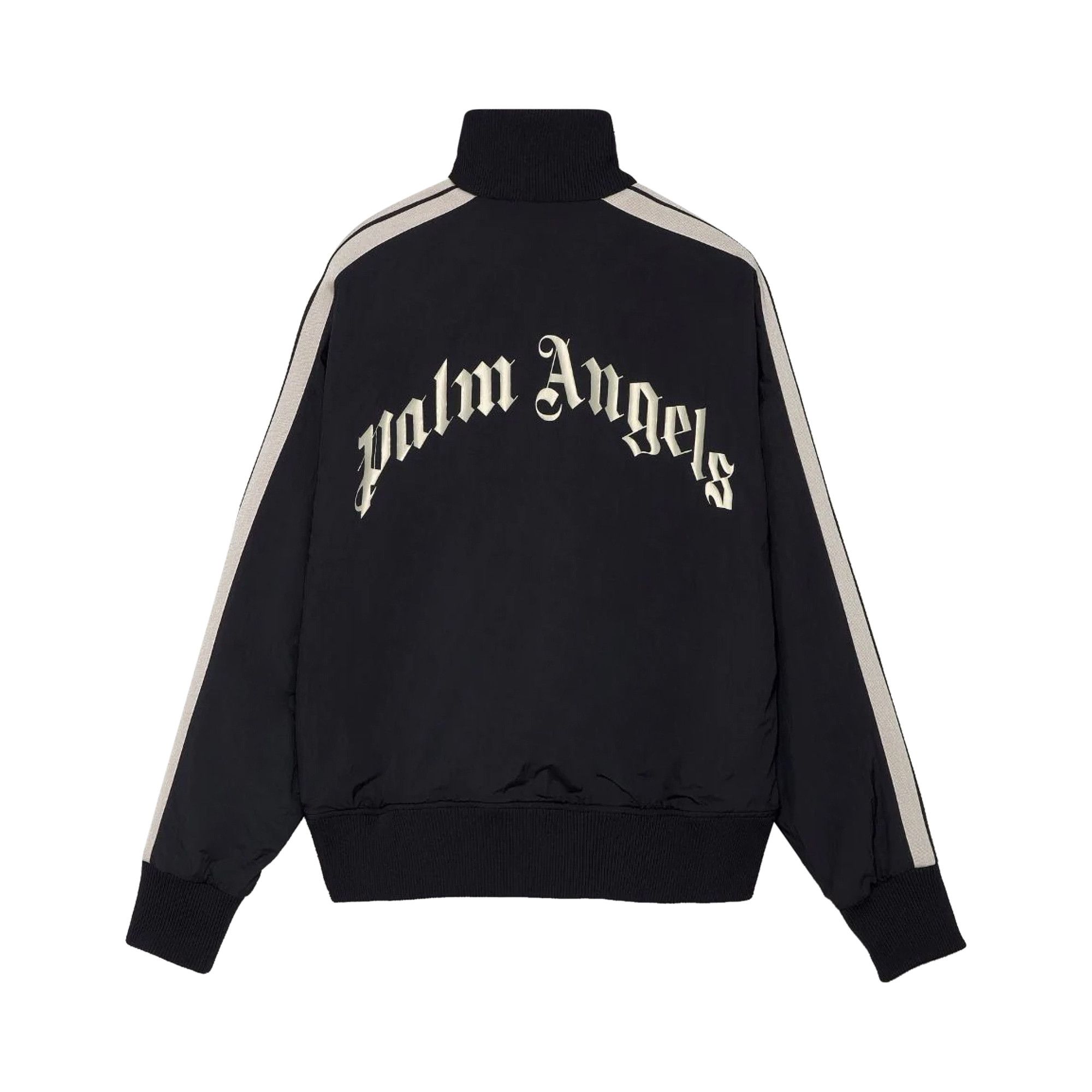 Palm AngelsパームエンジェルスCurved Logo Jacketトレーナー Buy Palm Angels Curved Logo Track Jacket 'Black/White