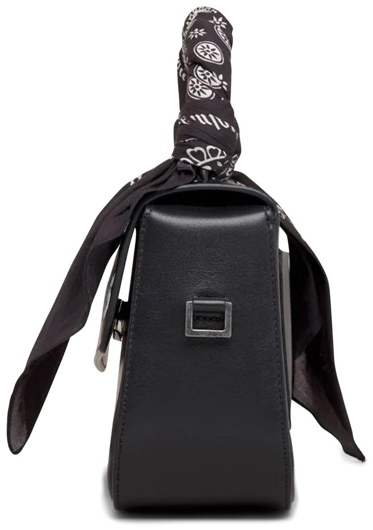 Palm Angels Bandana Handle Crash Bag BlackWhite