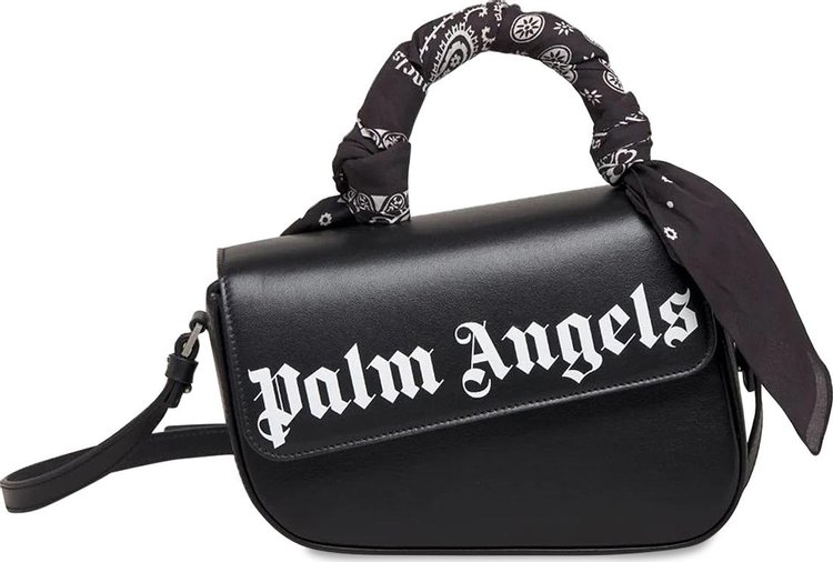 Palm Angels Bandana Handle Crash Bag 'Black/White'