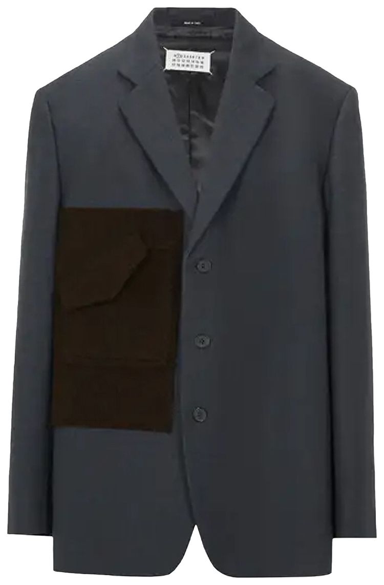 Maison Margiela Patch Pocket Blazer Grey