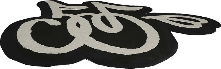 Cherry LA Logo Rug BlackCream