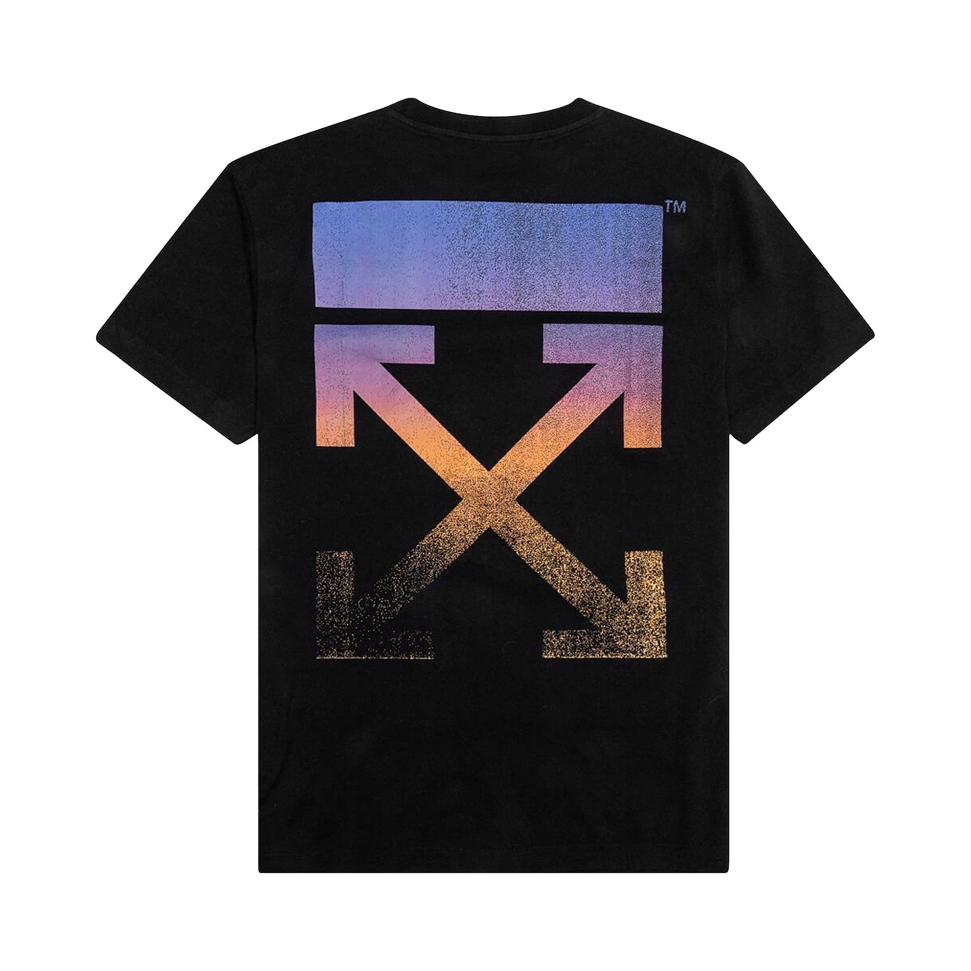 Buy Off White Degrade Arrow Slim Tee Black Multicolor OMAA027F21JER0051084 GOAT