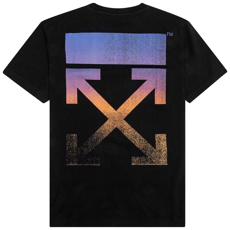 Off White Degrade Arrow Slim Tee BlackMulticolor