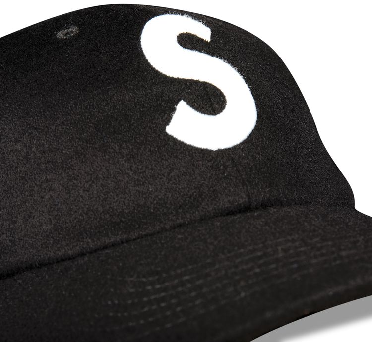 Supreme Wool S Logo 6 Panel Black