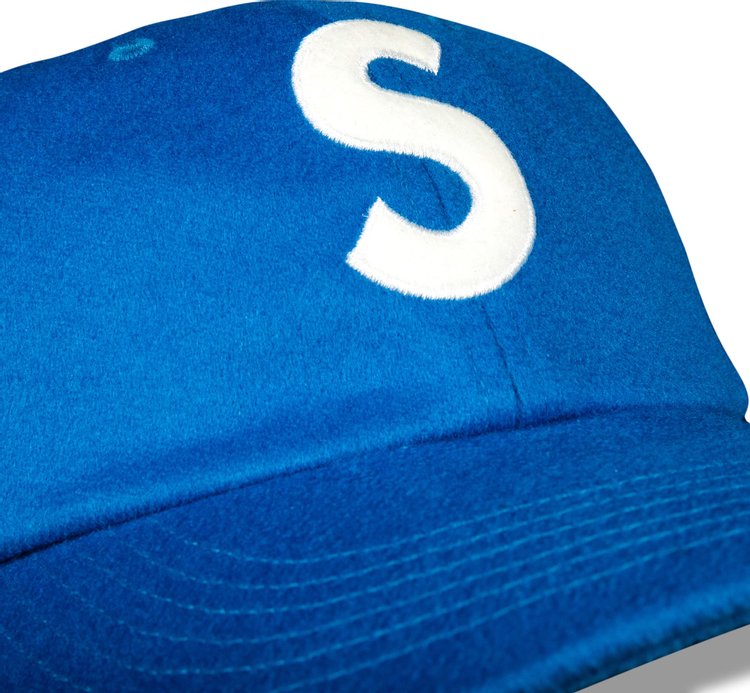 Supreme Wool S Logo 6 Panel Blue