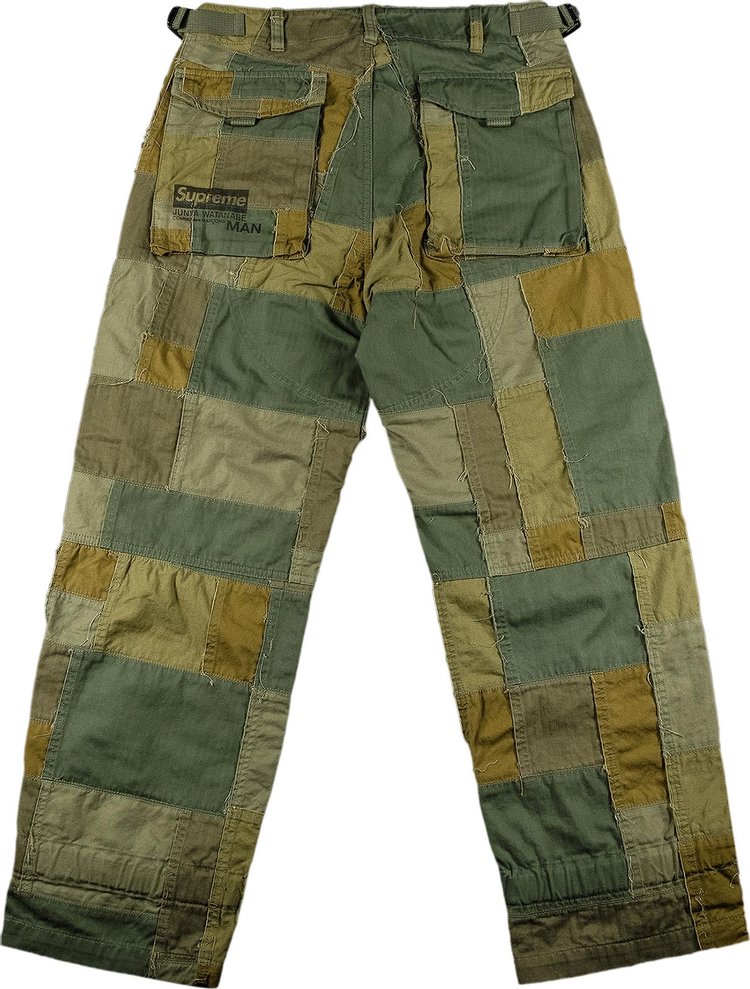 Supreme x Junya Watanabe x Comme des Garcons MAN Patchwork Cargo Pant Olive