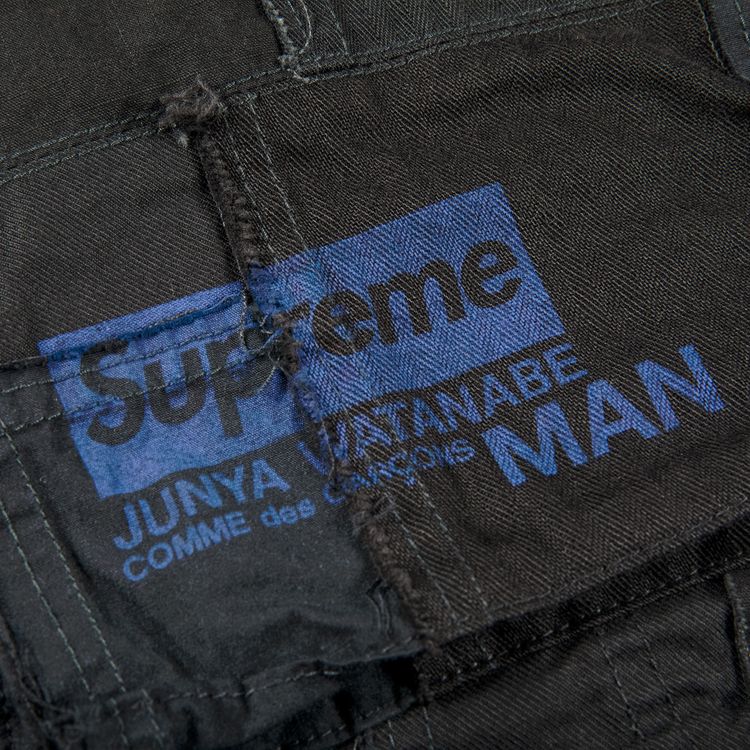Supreme x Junya Watanabe x Comme des Garcons MAN Patchwork Cargo Pant Black