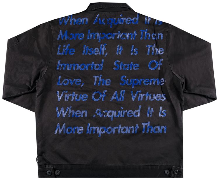 Supreme x Junya Watanabe x Comme des Garcons MAN Printed Work Jacket Black