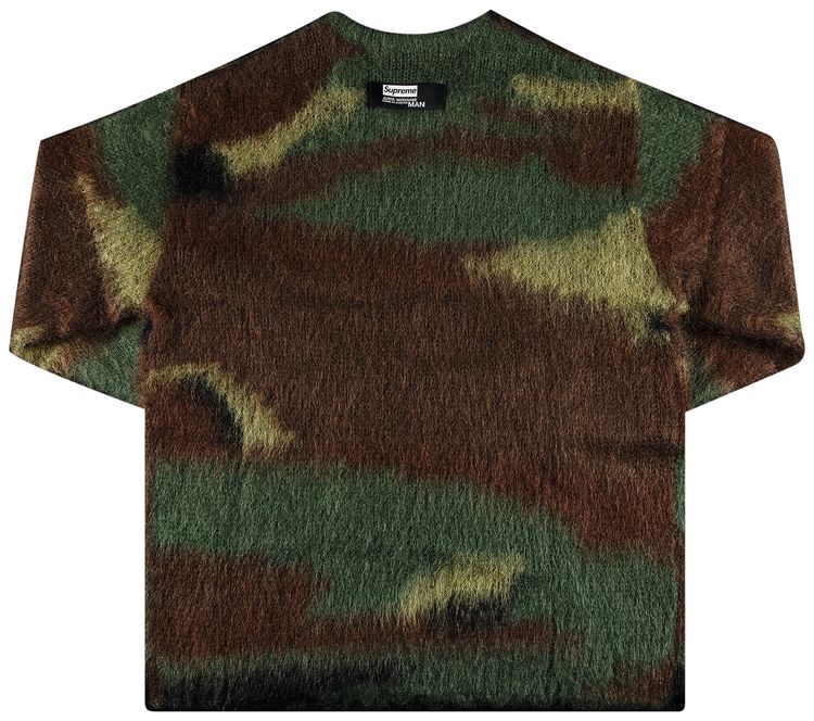 Supreme x Junya Watanabe x Comme des Garcons MAN Brushed Camo Sweater Olive