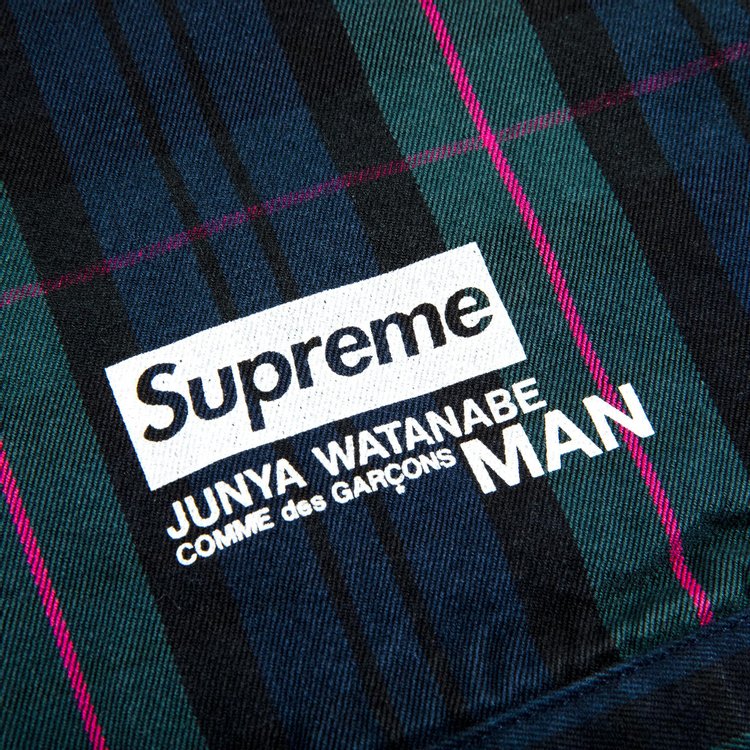 Supreme x Junya Watanabe x Comme des Garcons MAN Printed Work Jacket Navy Plaid