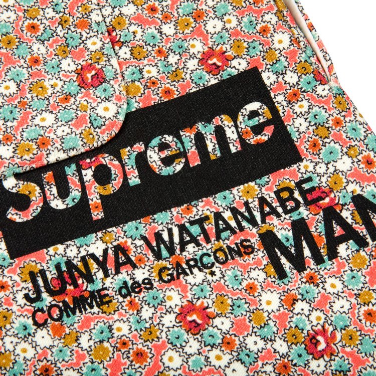 Supreme x Junya Watanabe x Comme des Garcons MAN Sweatpant Pink Flowers