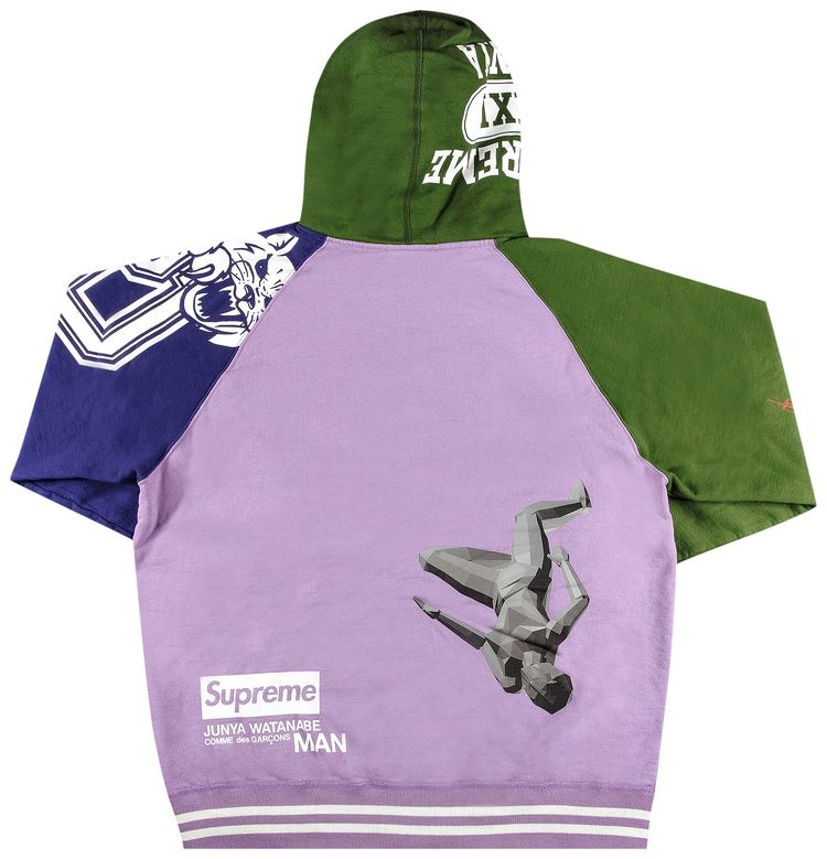 Supreme x Junya Watanabe x Comme des Garcons MAN Zip Up Hooded Sweatshirt Violet