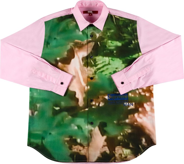 Supreme Junya Watanabe Cdg Man Hooded Sweatshirt Pink Flowers