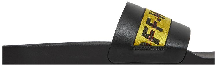 Off White Industrial Sliders Black Yellow