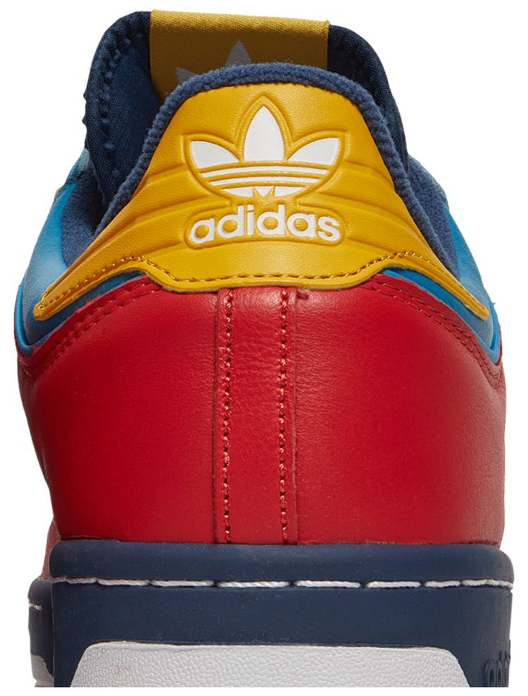 Human Made x adidas Rivalry Low Scarlet Aqua