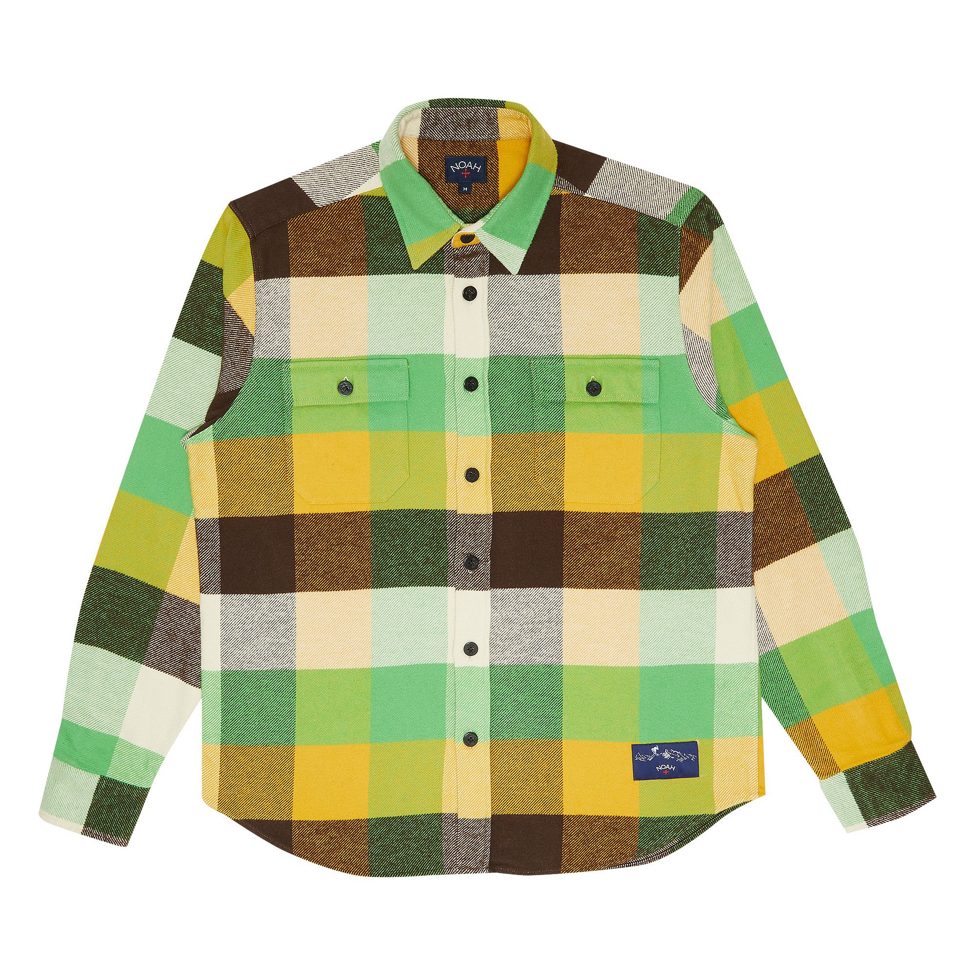 Green and gold flannel shirt Clearance
