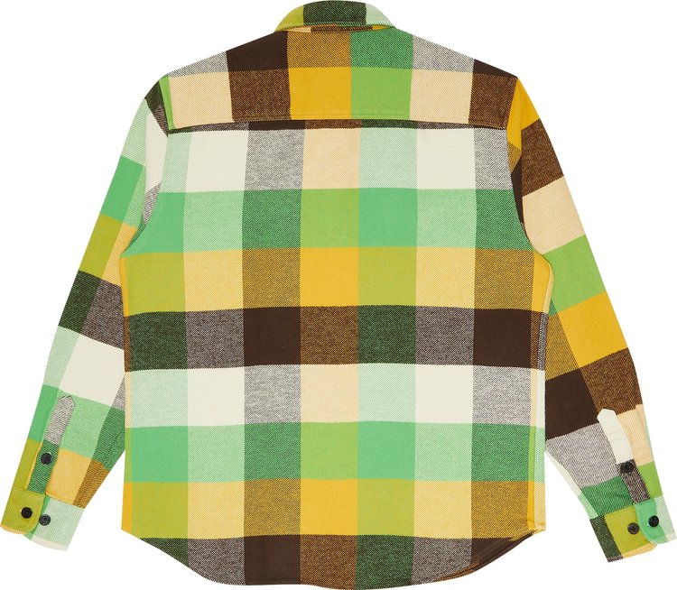 Noah Heavyweight Flannel BrownGreenBrownGoldTan