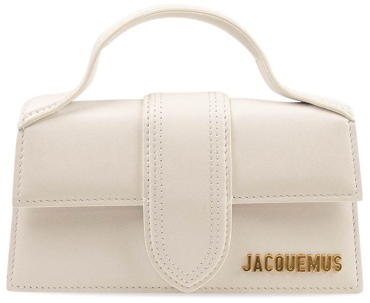 Jacquemus Le Bambino Leather Crossbody Bag White