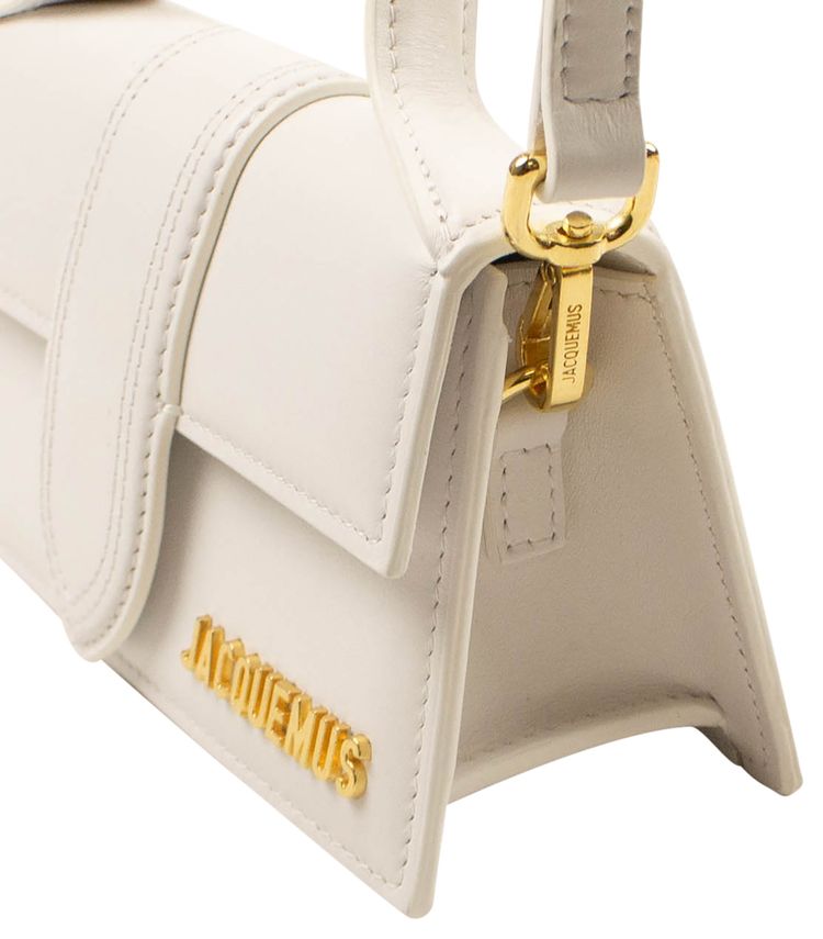 Jacquemus Le Bambino Leather Crossbody Bag White