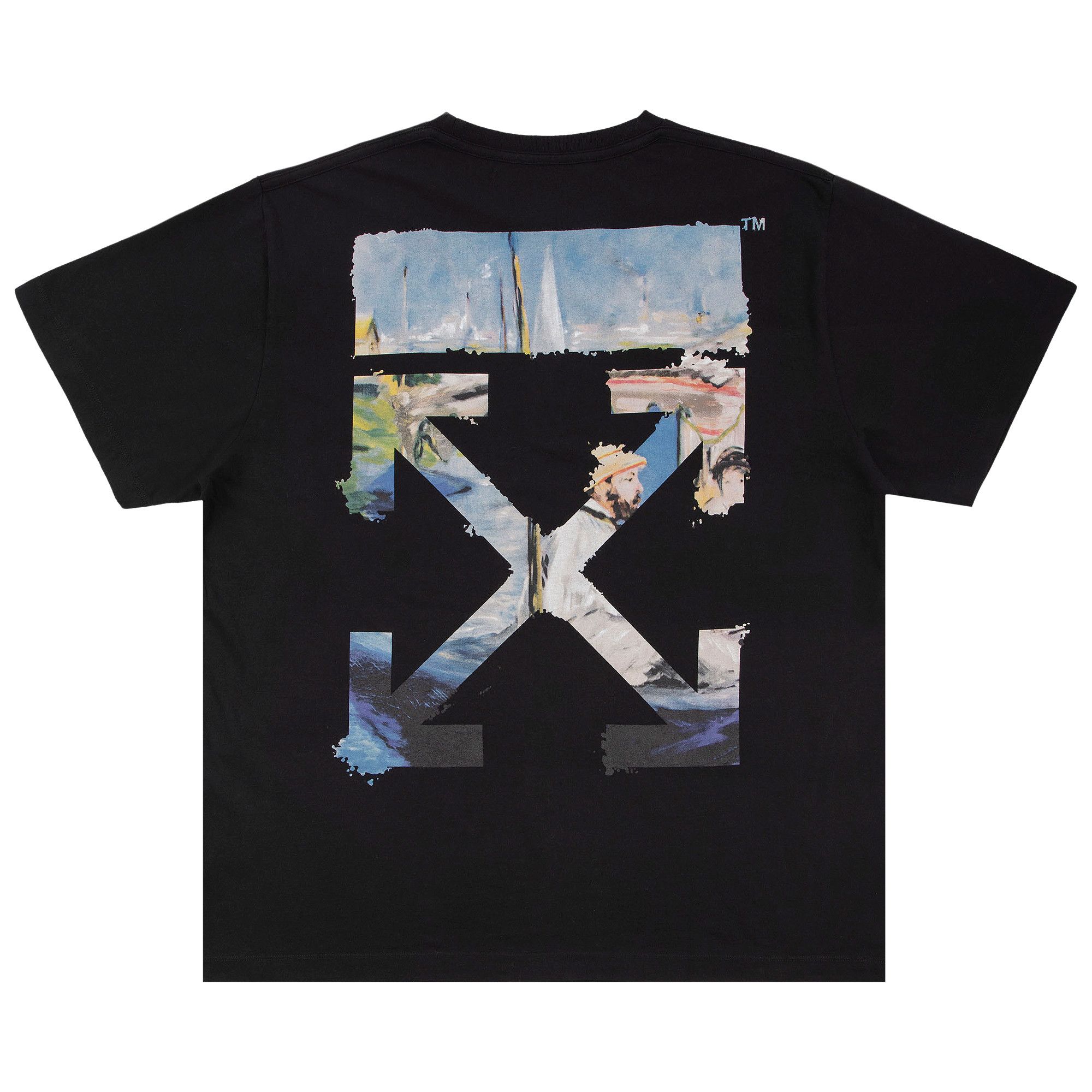 Size xs Off White Colour Painting Diagonals Arrows Tee Black