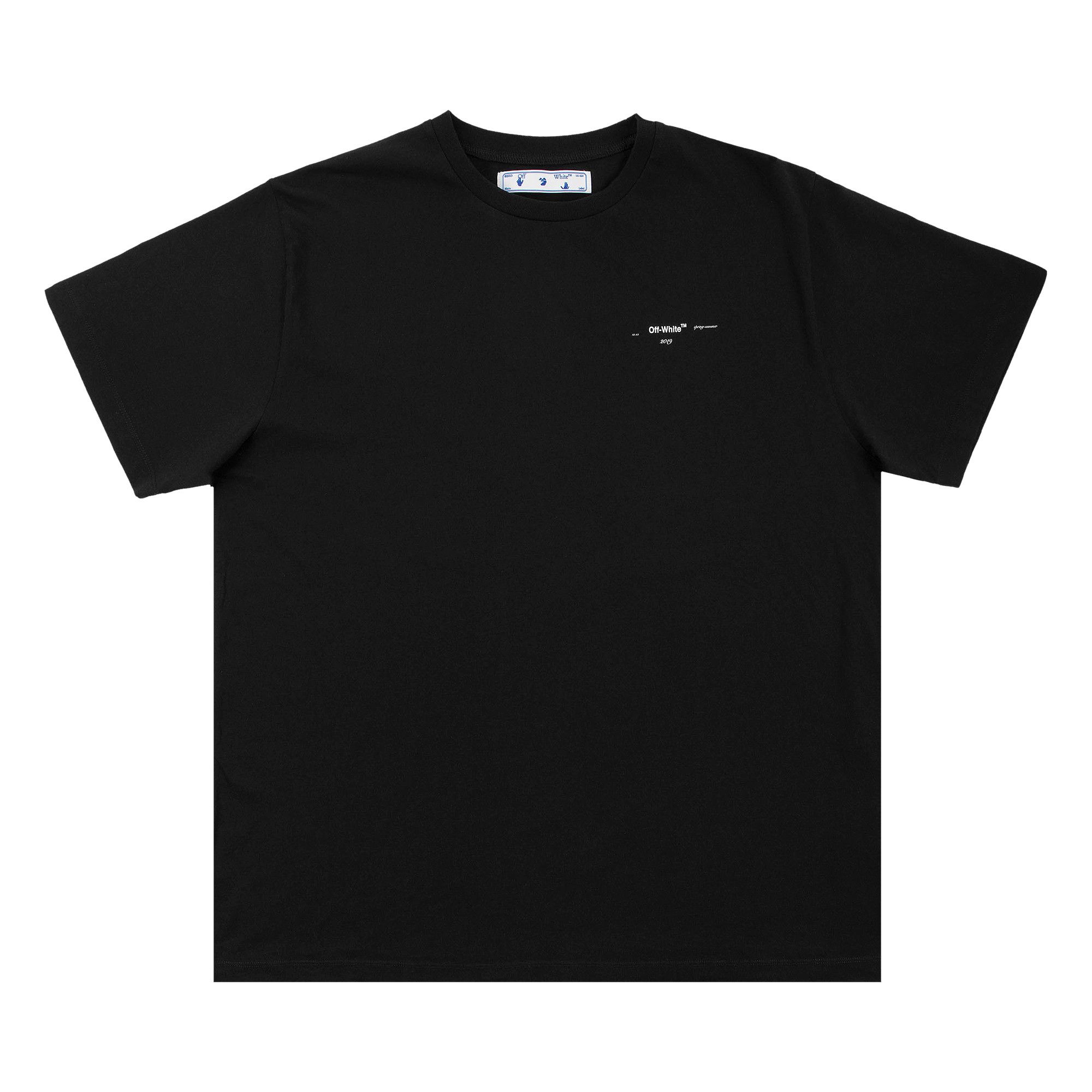 Buy Off-White Colour Painting Diagonals Arrows Tee 'Black