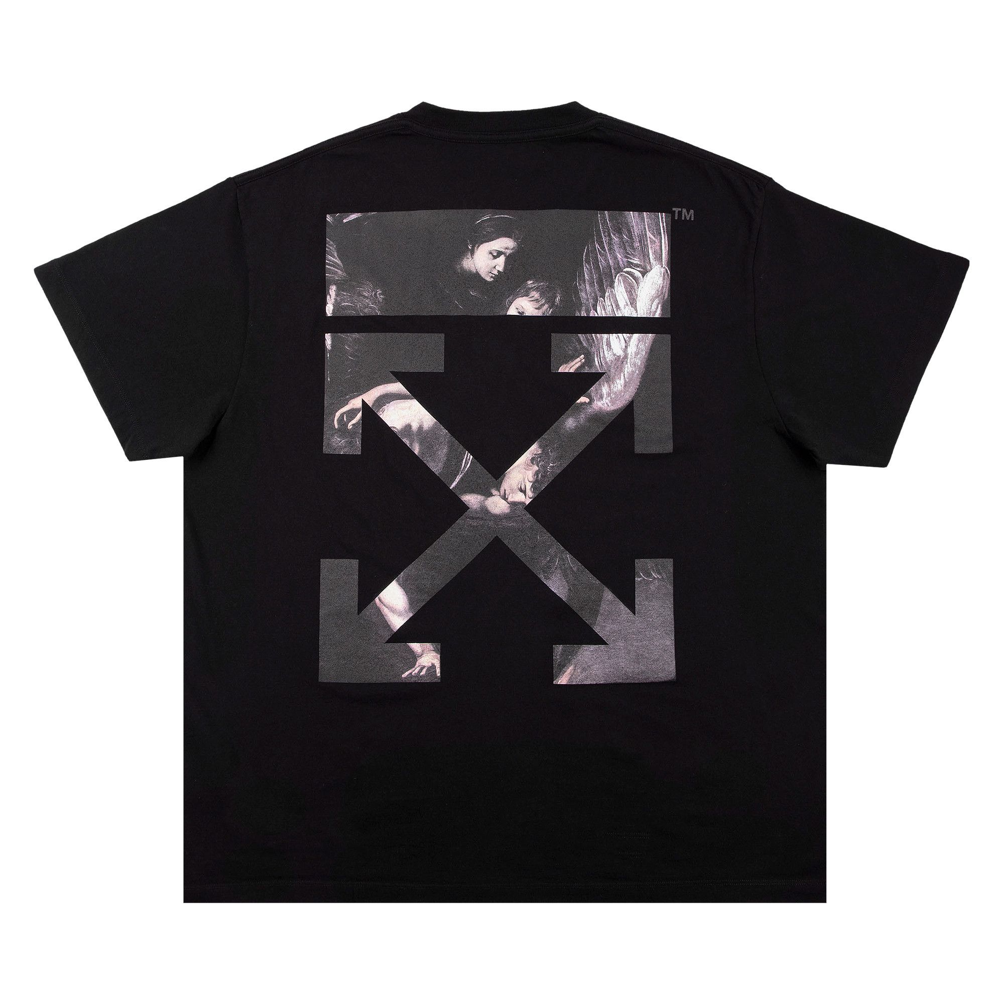 ● muromasa OFF-WHITE●バックアローTシャツ●カットソー Buy Off-White Painting Arrows Short-Sleeve T-Shirt 'Black