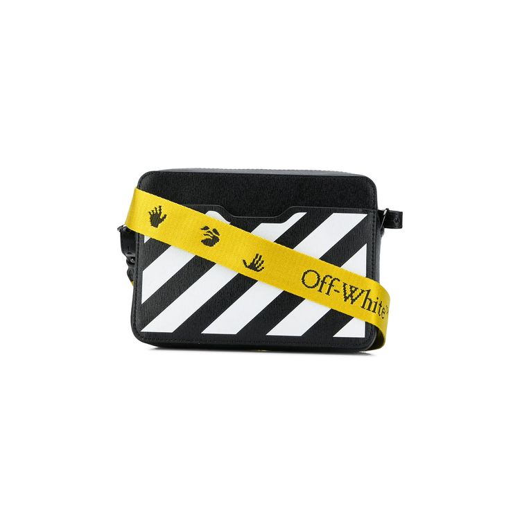 Off White Diag Camera Bag BlackWhite