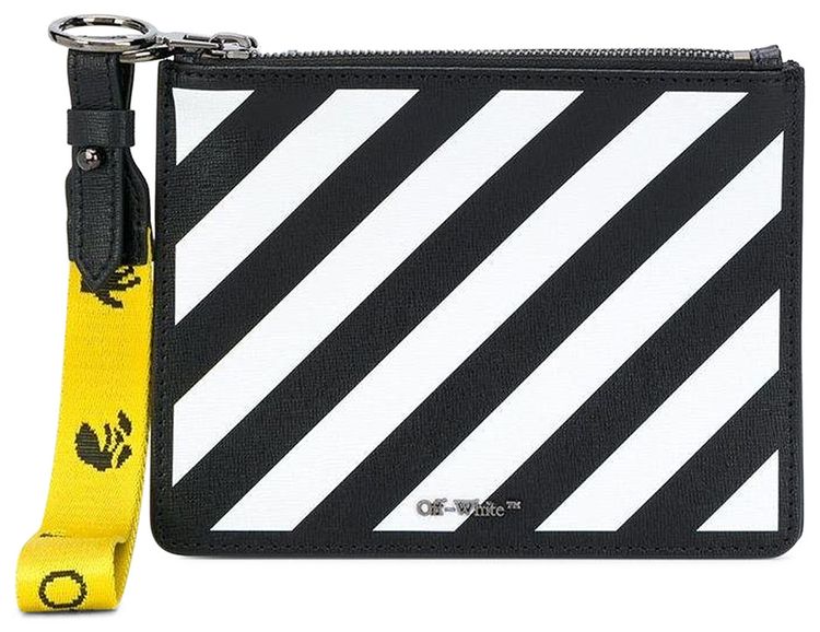 Off White Diag Clutch Bag BlackWhite
