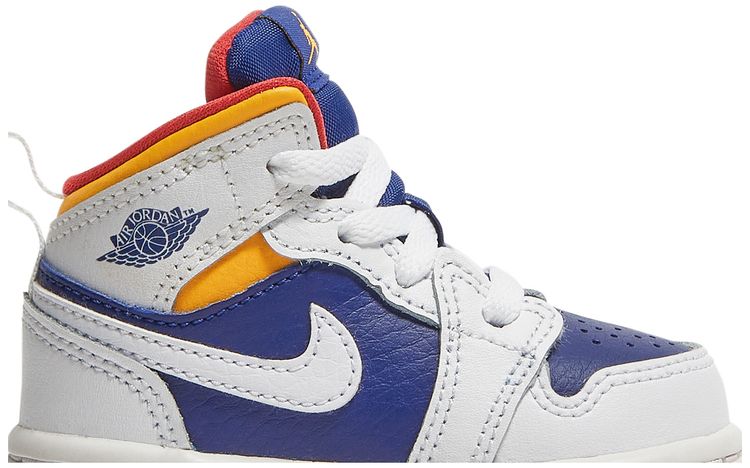 Air Jordan 1 Mid TD White Deep Royal Blue